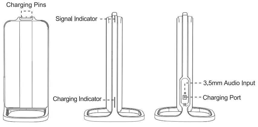 Hspro HW1 Digital Wireless TV Headphones - 3