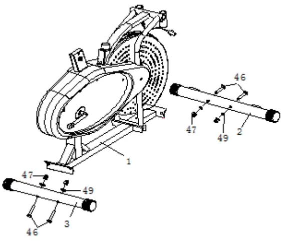 FITFIU Beli 120 Elliptical trainer - STEP 1