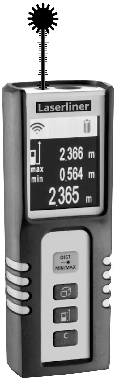 Laserliner 080 936A DistanceMaster Compact Laser Range Finder Device