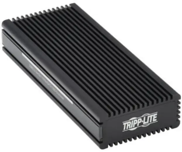 TRIPP-LITE U457-1M2-NVME-L USB 3.2 Gen 2 Type-C to M.2 NVMe SSD Gaming Enclosure Adapter with LEDs