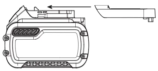 DEWALT DCS365 18v XR Cordless Mitre Saw - battery