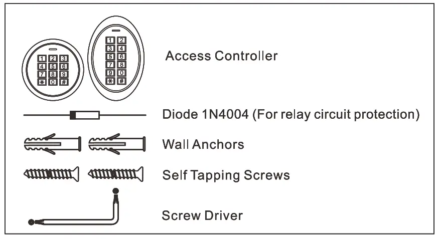 Secukey K7 Bluetooth Access Metal Mini Keypad - fig