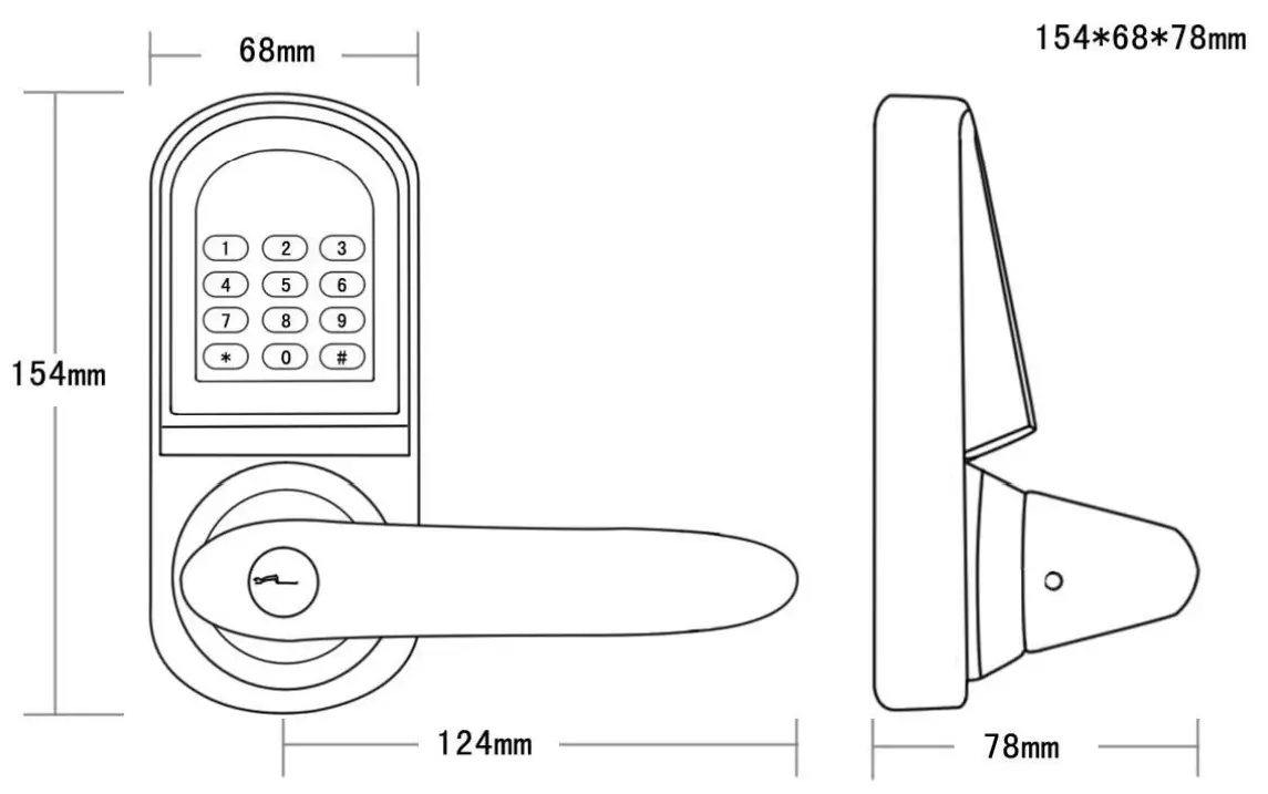 ETUUD S200MF Code Smart Entry Keyless Lock - fig 3