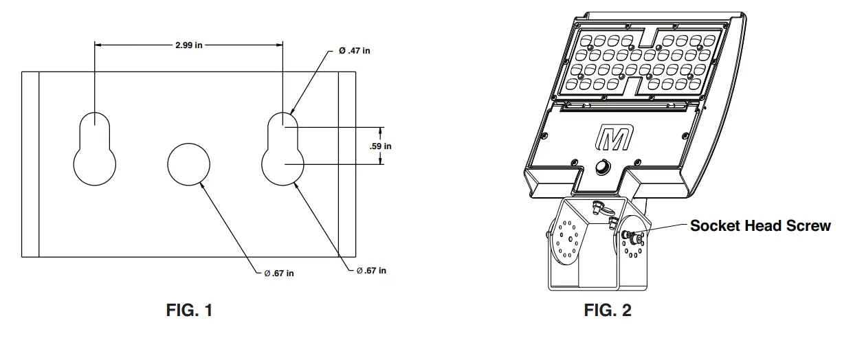 MaxLite MXL 108611 M Series 150W LED Wall Mount - fig 9