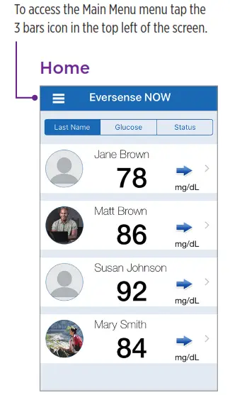 Apps eversense NOW App - fig 5