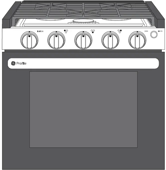 GE Profile PLD621RTSS 21-Inch Drop-In Gas Range 02