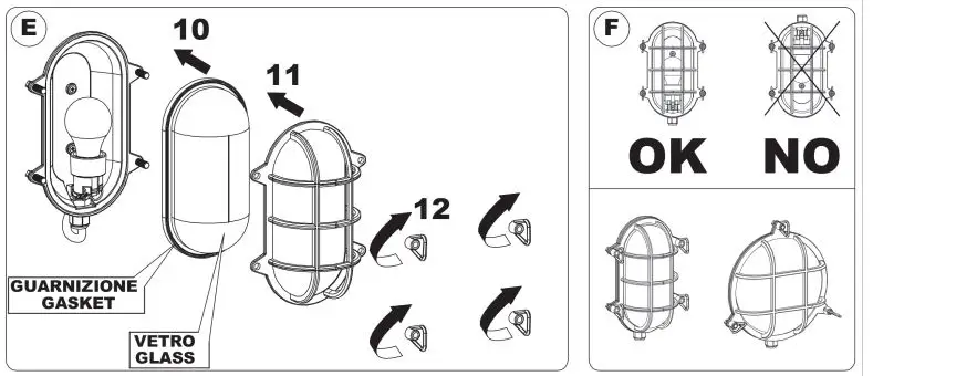 QAZQA 91851 Nautica Wl 1 Oval Chrome Instruction Manual