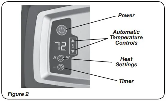 Lasko CU12510 Ceramic Utility Heater with Adjustable Feet User Manual - Figure 2
