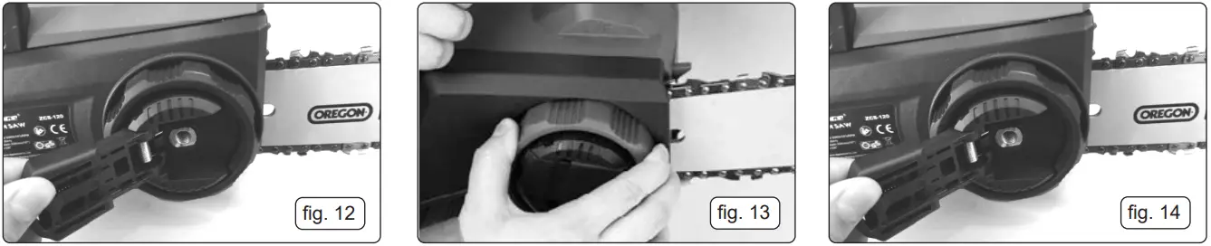 SEALEY CP20VCHS Cordless Chainsaw - ADJUSTING CHAIN TENSION