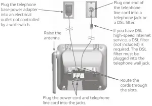 Telephone base installation
