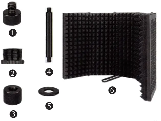 PYLE PSMRS05 Metal Microphone Isolation Shield fig 1