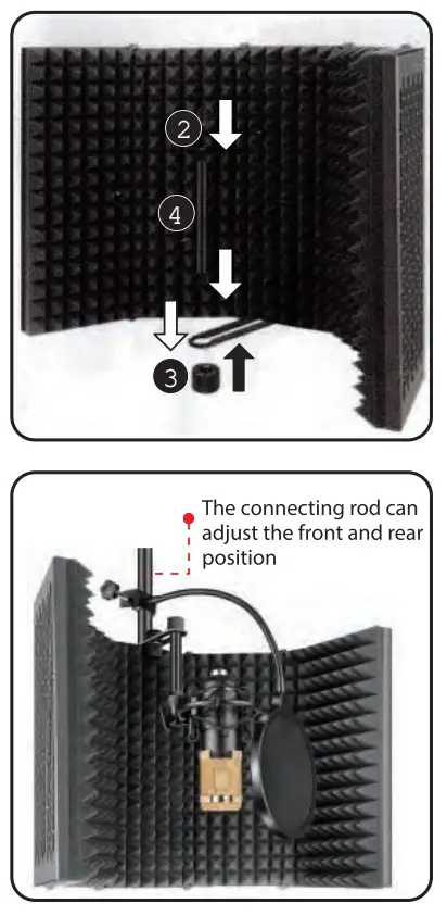 PYLE PSMRS05 Metal Microphone Isolation Shield fig 2