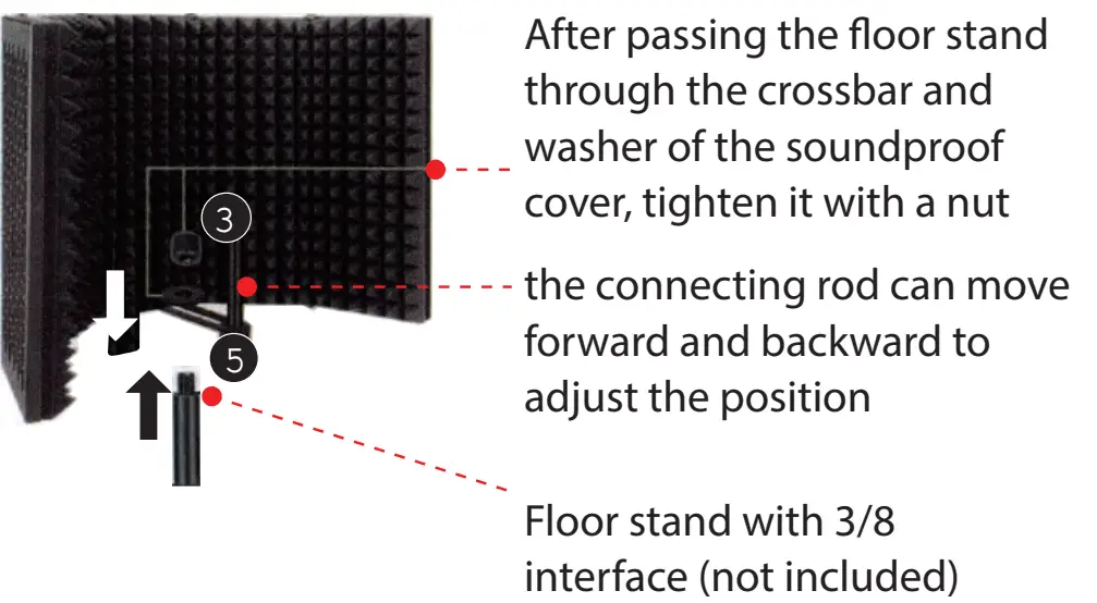 PYLE PSMRS05 Metal Microphone Isolation Shield fig 5
