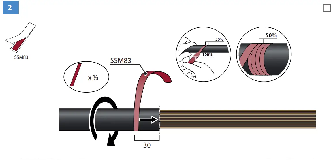 HOT1.1203L Heat Shrink Outdoor Term Instructions illustration