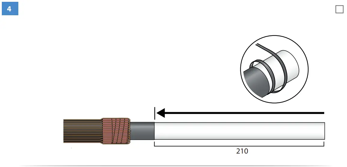 HOT1.1203L Heat Shrink Outdoor Term Instructions illustration