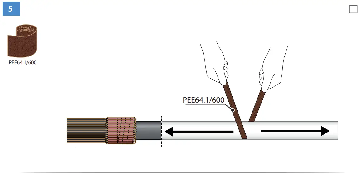 HOT1.1203L Heat Shrink Outdoor Term Instructions illustration