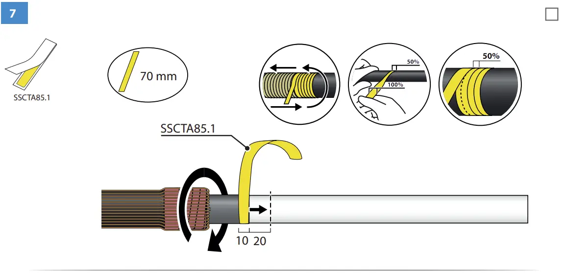 HOT1.1203L Heat Shrink Outdoor Term Instructions illustration