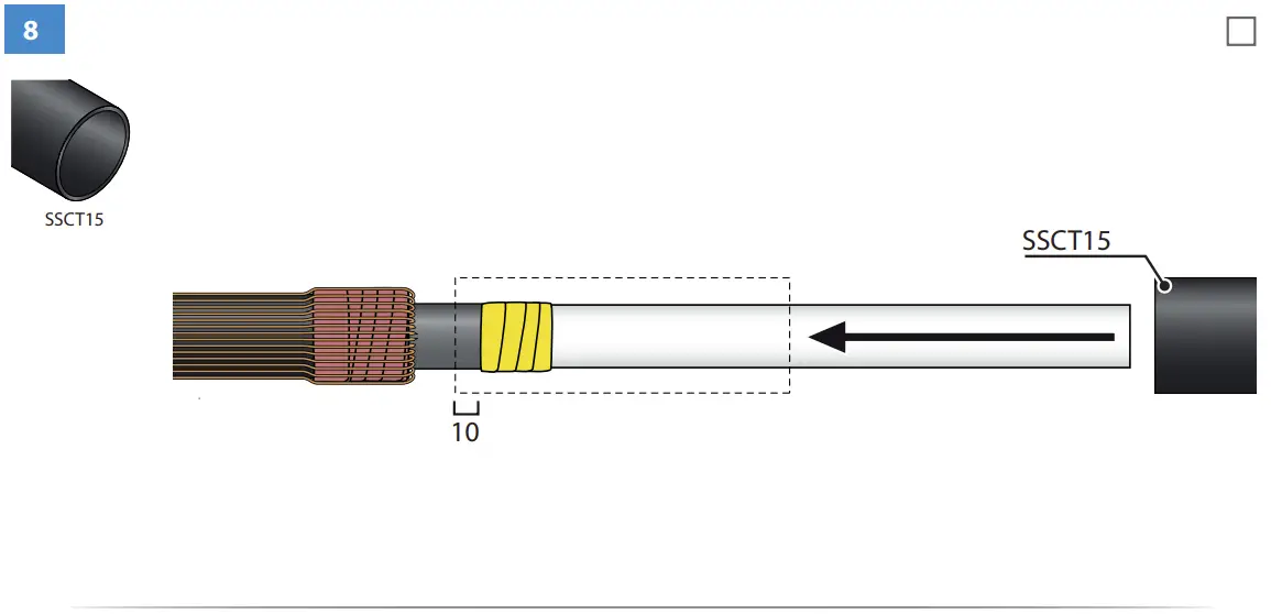 HOT1.1203L Heat Shrink Outdoor Term Instructions illustration