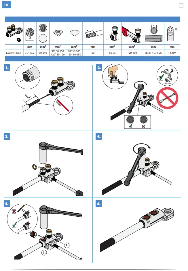 HOT1.1203L Heat Shrink Outdoor Term Instructions illustration
