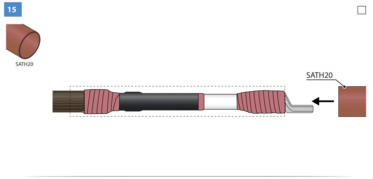 HOT1.1203L Heat Shrink Outdoor Term Instructions illustration