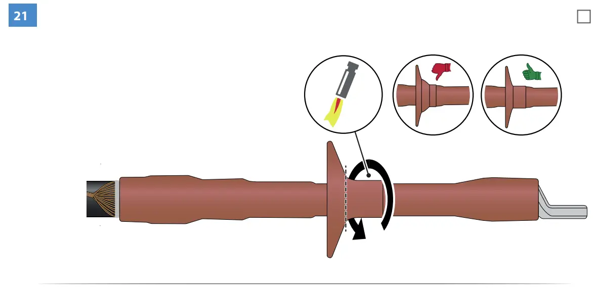 HOT1.1203L Heat Shrink Outdoor Term Instructions illustration