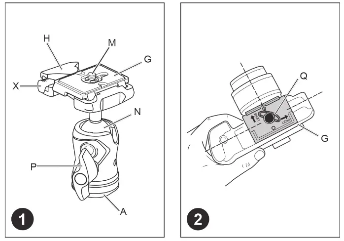 Manfrotto MH490-BH 490 Centre Ball Head - fig1