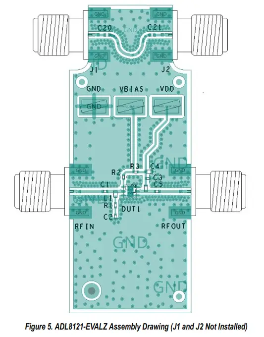 ANALOG DEVICES EVAL-ADL8121 Low Noise Amplifier Evaluation - Fig4