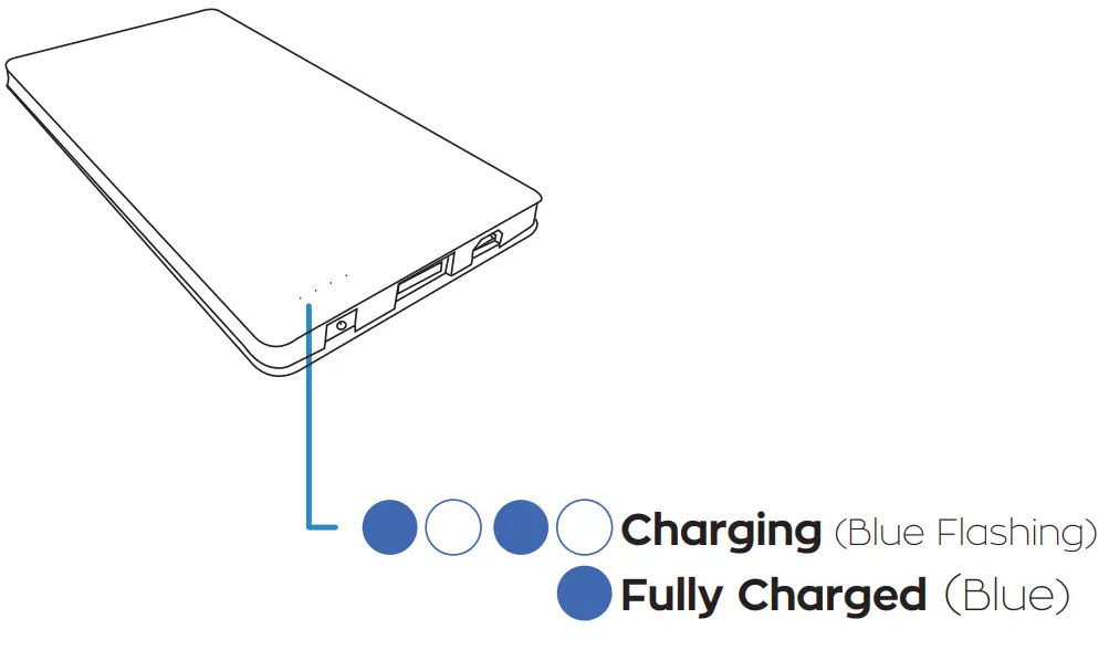 Justice JUSPB01 Slim Power Bank - Micro USB 3