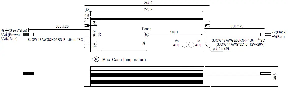 MEAN WELL HLG-240H Series 240W Constant Voltage and Constant Current LED Driver-16