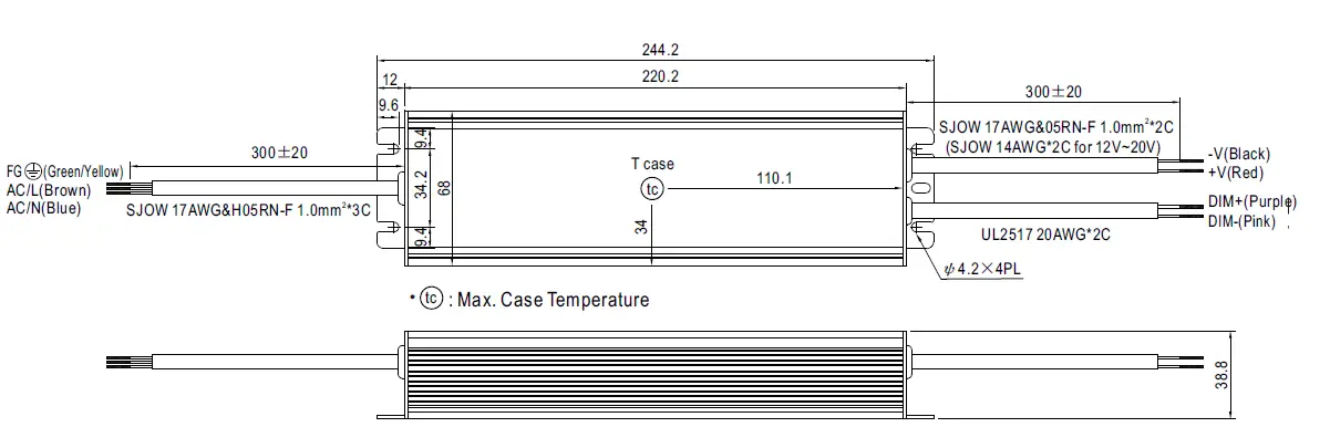 MEAN WELL HLG-240H Series 240W Constant Voltage and Constant Current LED Driver-17