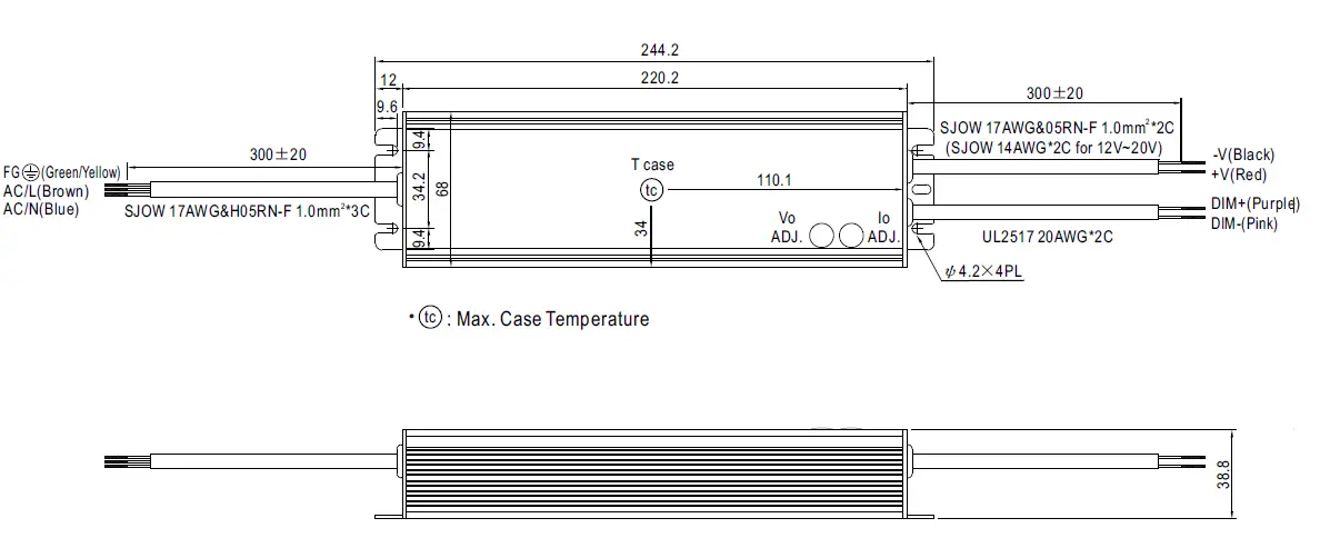 MEAN WELL HLG-240H Series 240W Constant Voltage and Constant Current LED Driver-18