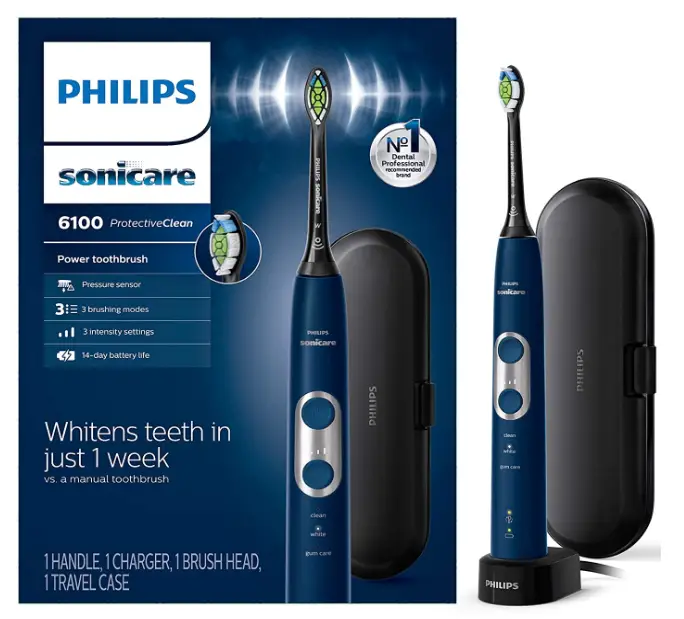 Philips Sonicare ProtectiveClean 6100 Rechargeable Electric Power Toothbrush