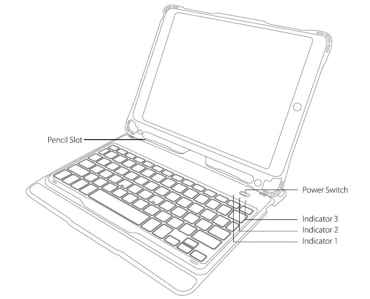 Shenzhen Inateck Technology KB02011 Detachable Keyboard with Flexible Kickstand fig 1