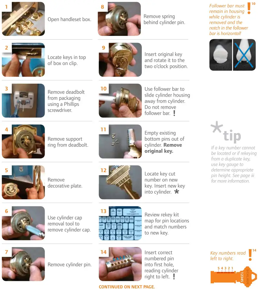 HANDLESET REKEYING INSTRUCTIONS 1