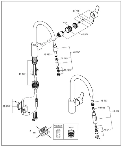 GROHE-DN-15-Eurostyle-Cosmopolitan-Single-Lever-Sink-Mixer-FIG-1