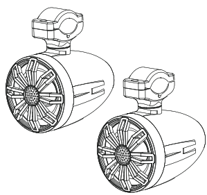 PYLE PLMRBT33WT Marine UTV Off-Road Bluetooth Speaker - 1
