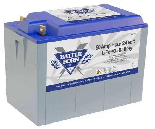 BATTLE BORN BB5024H 50Ah 24V LiFePO4 Deep Cycle Battery