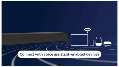 PHILIPS TAB8947 98 Soundbar 3 1 2 with Wireless Subwoofer - voice assistants