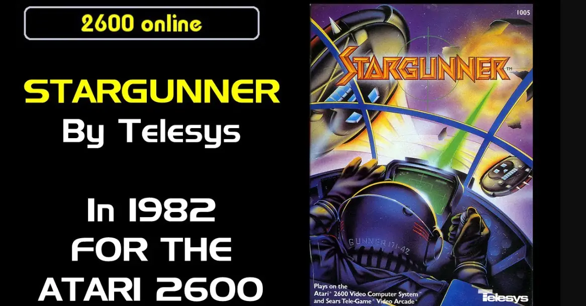 Telesys Star Gunner Stargunner Atari 2600 Video Game System Instructions