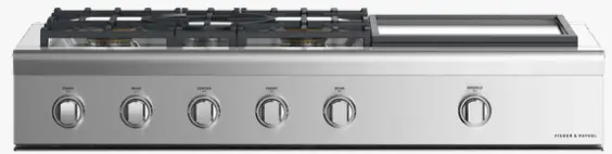 FISHER PAYKEL CPV2-485GDN N Gas Rangetop, 48 Inch, Griddle -