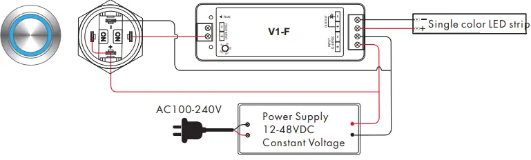 RoHS V1-F Fade-In Fade-Out PushplusRF LED Dimmer-fig4
