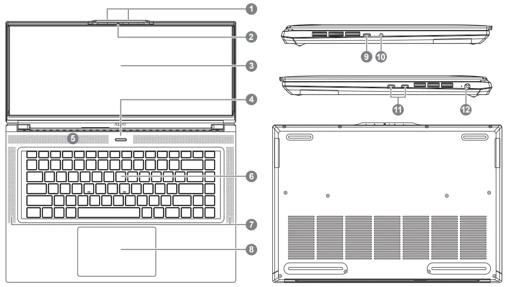 GIGABYTE AERO 16 15.6 Inch Thin Bezel FHD Gaming Laptop - Notebook Tour