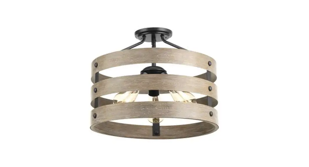 Progress Lighting P350216-143 3-light Cottage White Semi Flush Mount Ceiling Light Instruction Manual