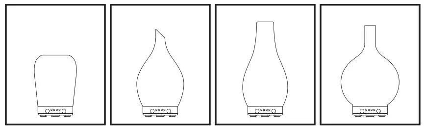 Porseme B07F9M15RK 100ml Aroma Diffuser - Cover