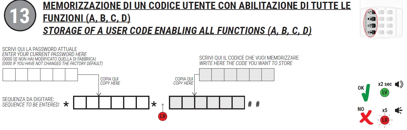 Roger Technology H85 TDS Keypad Selector 13