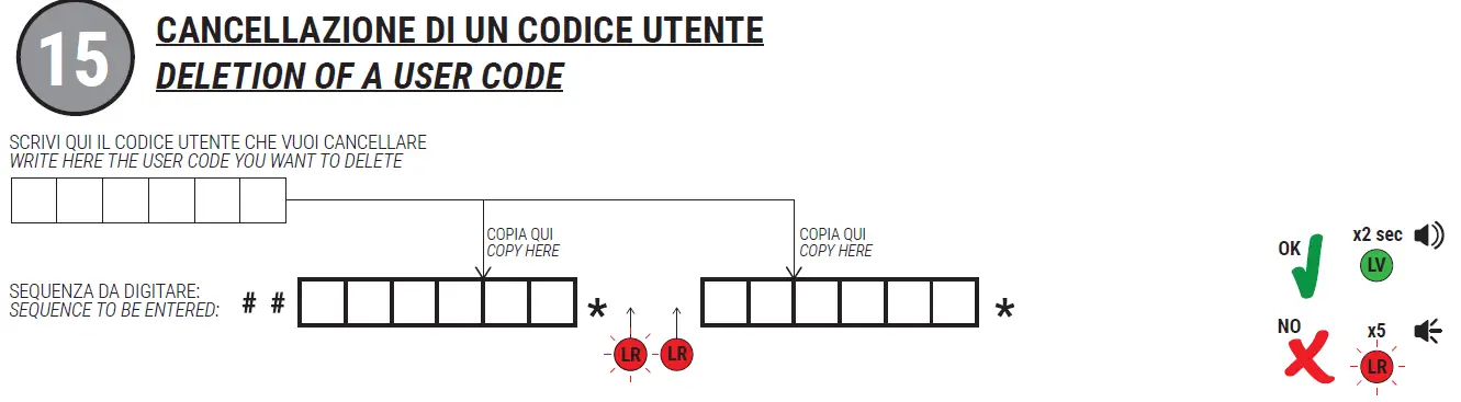 Roger Technology H85 TDS Keypad Selector 15