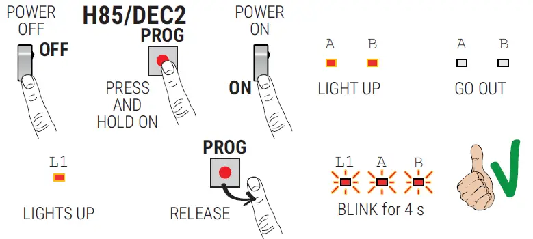 Roger Technology H85 TDS Keypad Selector 28