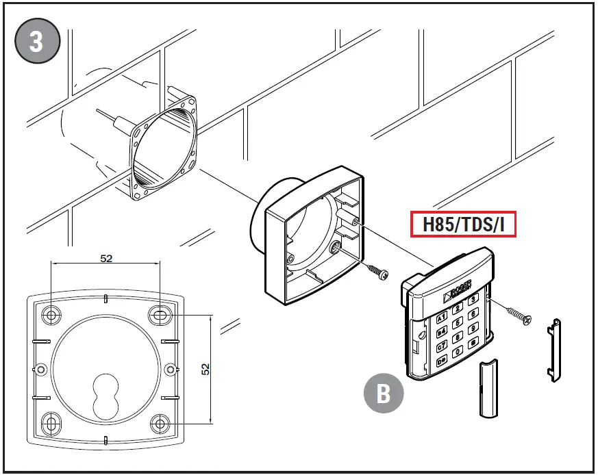 Roger Technology H85 TDS Keypad Selector 3