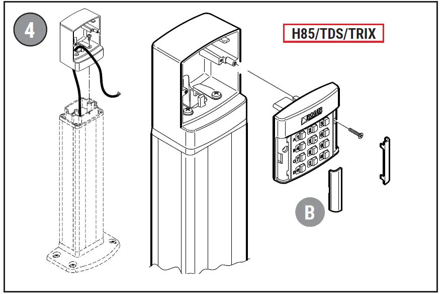 Roger Technology H85 TDS Keypad Selector 4
