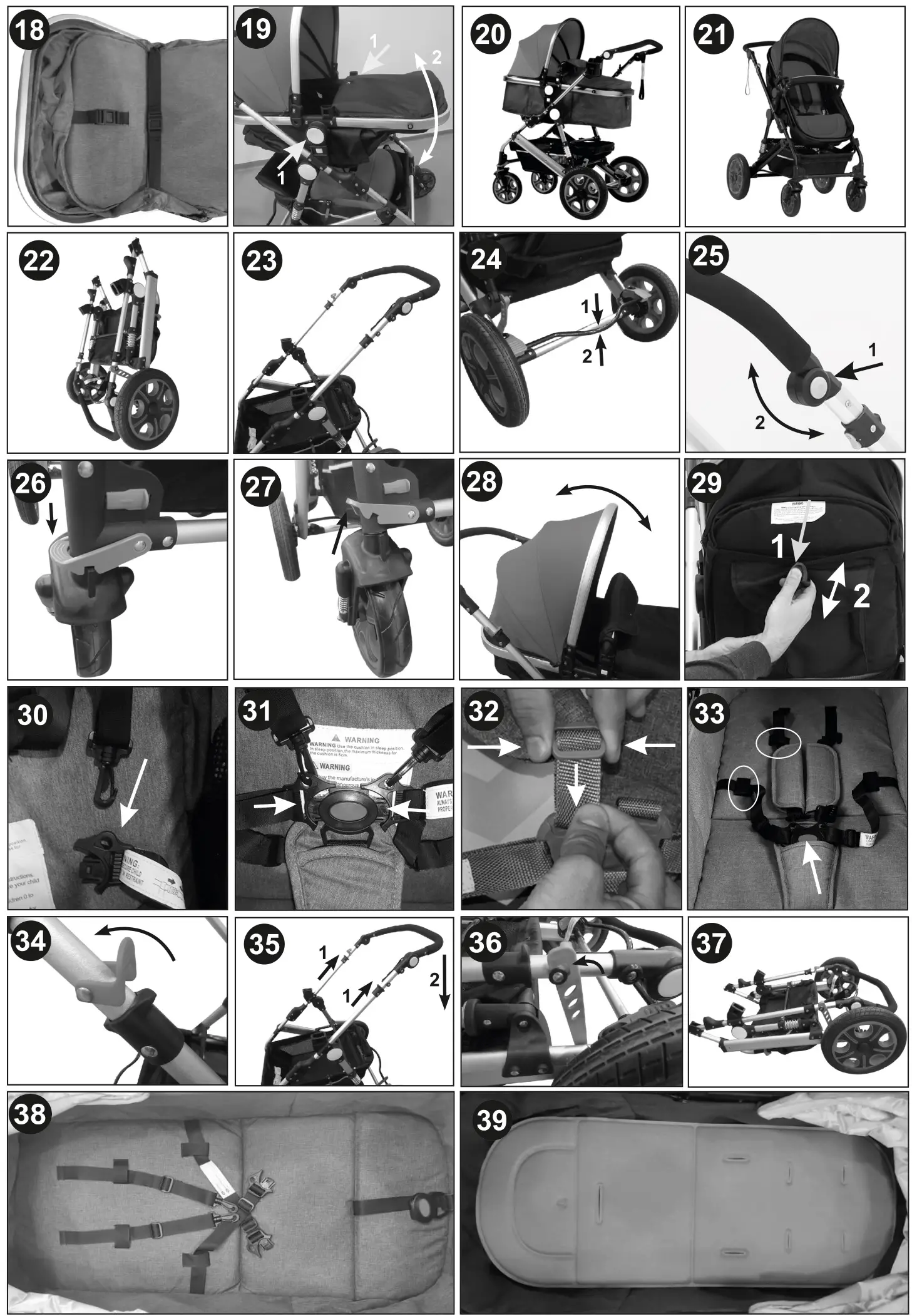 Lorelli Lora Convertible Baby Stroller - Figure 18-39